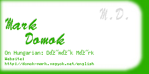 mark domok business card